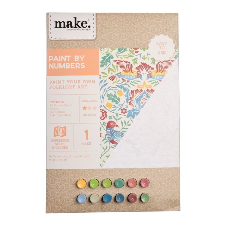 Make Folklore Art Paint By Numbers Kit