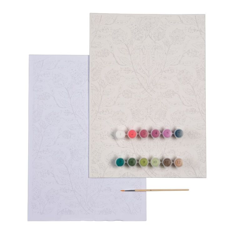Make Thistles Paint By Numbers Kit Multicoloured