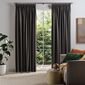 Emerald Hill Ambrose Blockout Pencil Pleat Curtains Charcoal