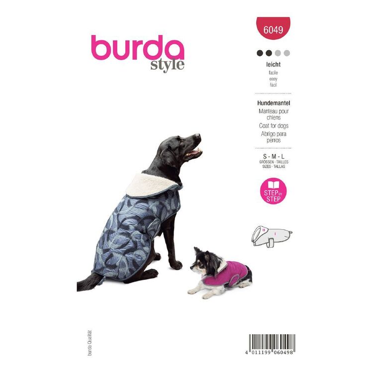 Burda Style Sewing Pattern 6049 Dog Coat
