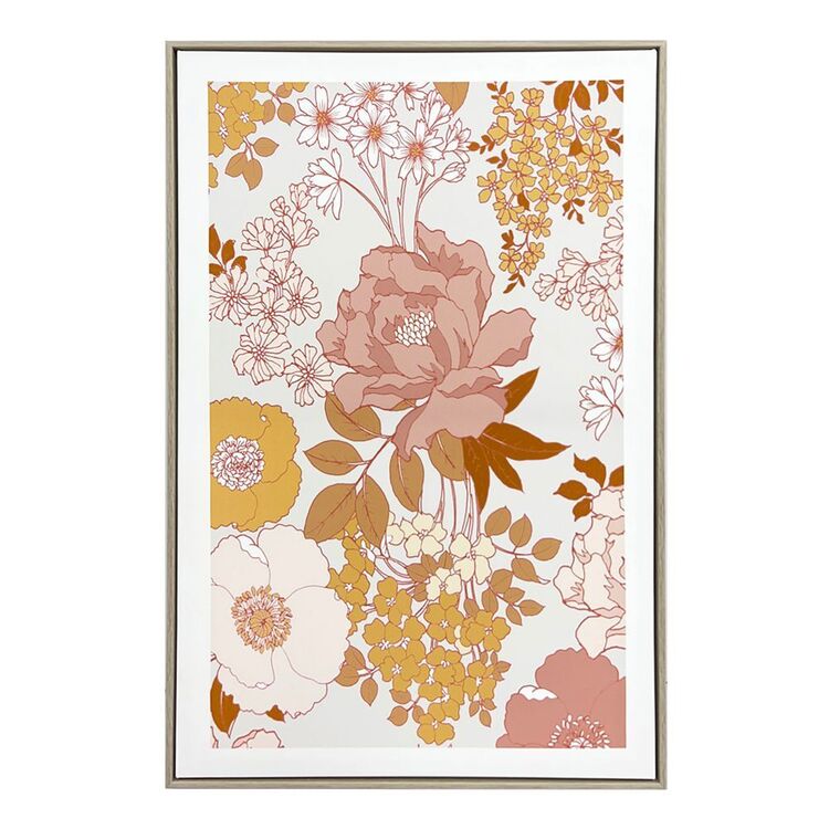 Ombre Home Classic Chic Ava Floral Framed Canvas
