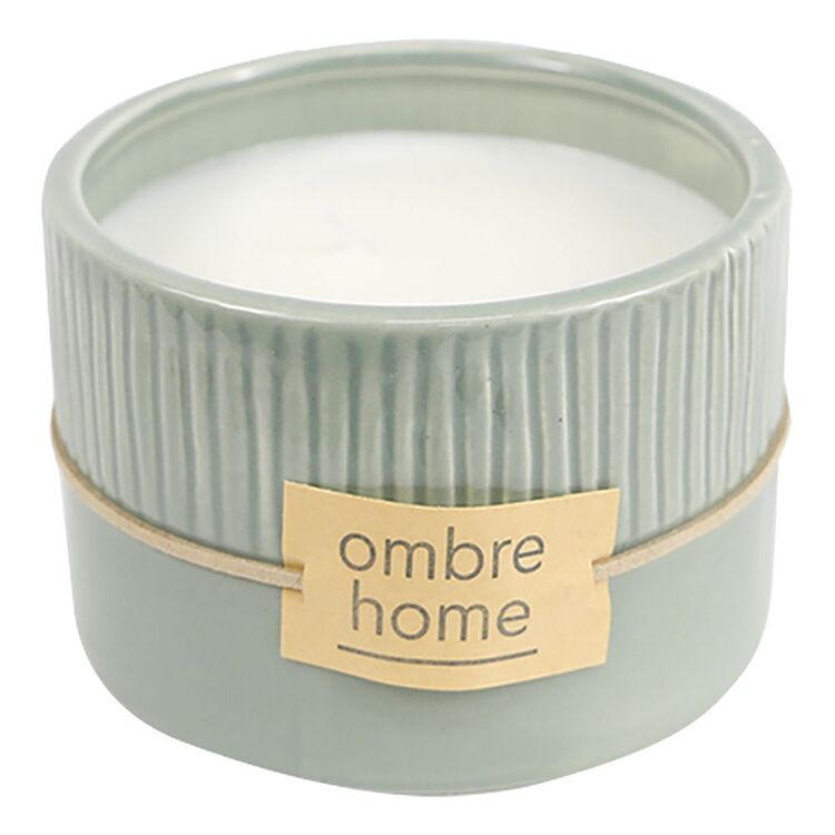 Ombre Home Country Living 11 cm Ceramic Candle Jar