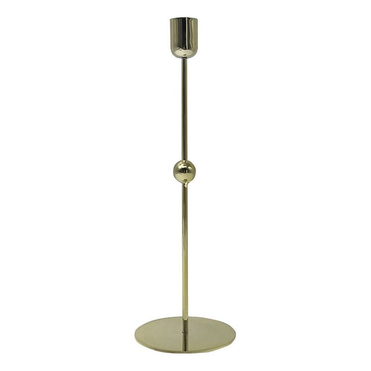 Ombre Home Classic Chic 25 cm Tapered Candle Holder Gold 8 x 25 cm
