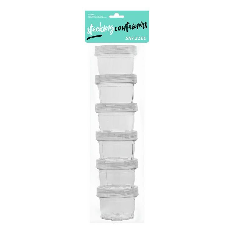 Snazzee Extra Small Stacking Containers Set Of 6