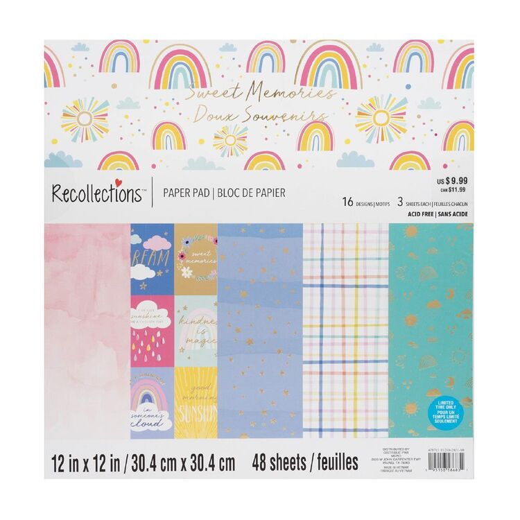 Recollections Sweet Memory Paper Pad