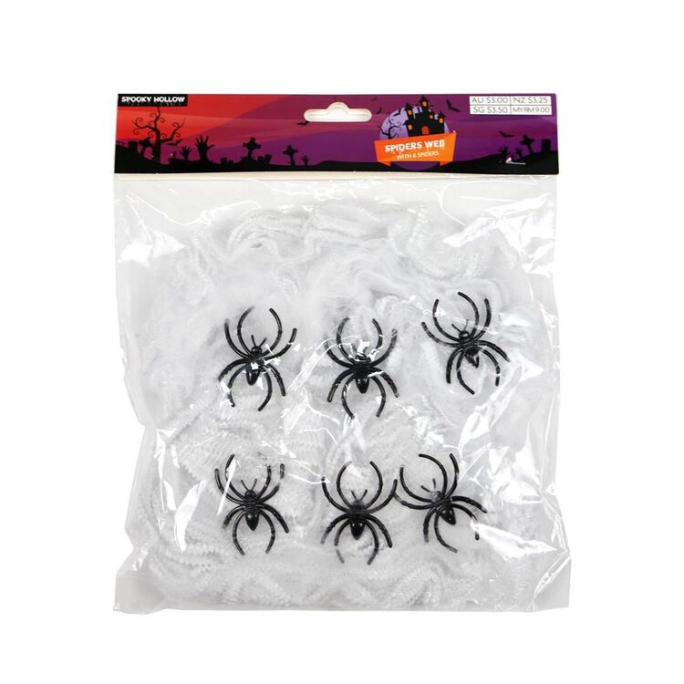 Spooky Hollow Spiders In Web Decoration
