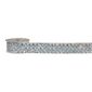 Maria George Diamond Braid Metallic Trim Silver 31 mm x 2 m