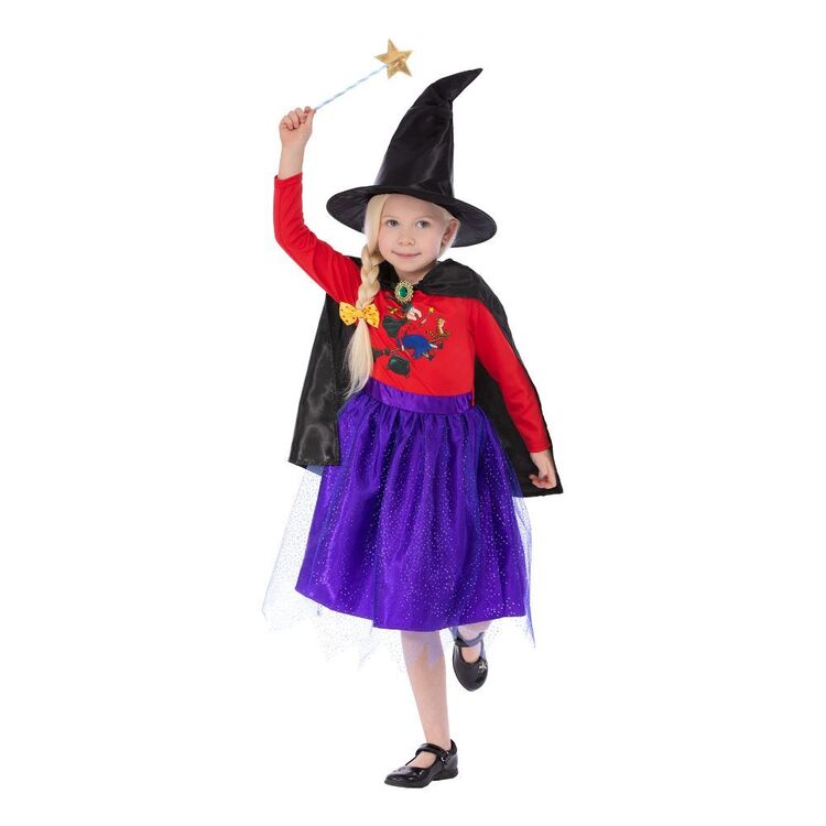 Joyfy Witch Costume Set For Girls, Halloween Fancy-Dress With