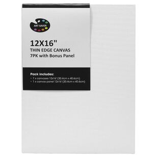 Art Saver 12 x 16 in Canvas with Bonus Panel 7 Pack White 12 x 16 in
