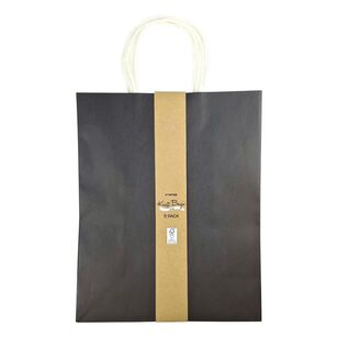Artwrap Mix Paper Kraft Bag 5 Pack Black