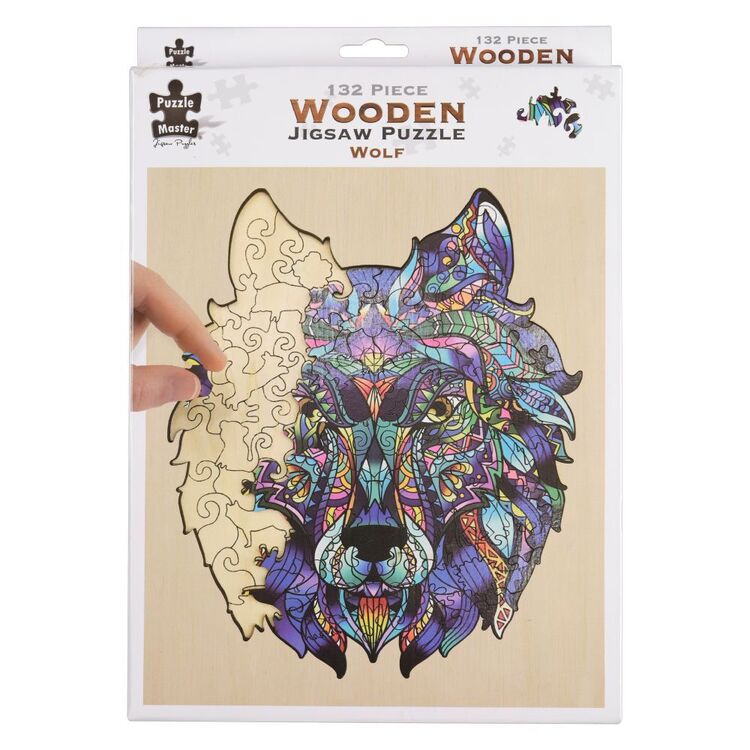 Puzzle Master Wolf Wooden Puzzle 132 Pieces
