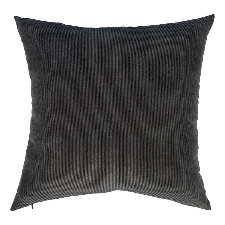 Logan & Mason Home Rory Cord Cushion Charcoal 45 x 45 cm