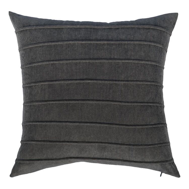 Logan & Mason Home Rory Cord Cushion Charcoal 45 x 45 cm