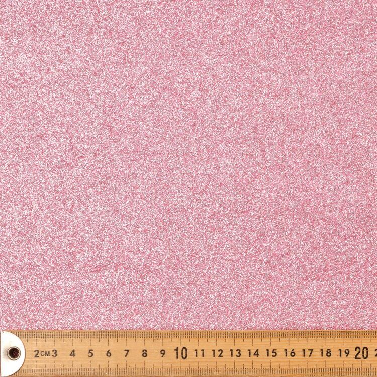 Glitter 90 cm Polyester Felt Fabric Pink 90 cm