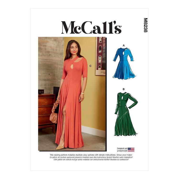 McCall's Sewing Pattern M8238 Misses' Dresses