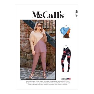 McCall's Sewing Pattern M8244 Misses' & Women's Tops & Leggings