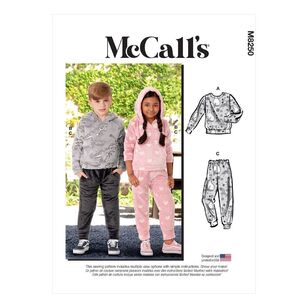McCall's Sewing Pattern M8250 Children's Tops & Pants 3 - 8