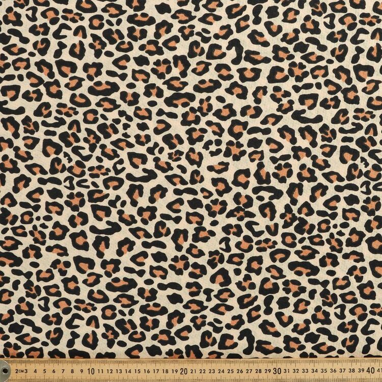Leopard Print 120 cm Multipurpose Cotton Fabric