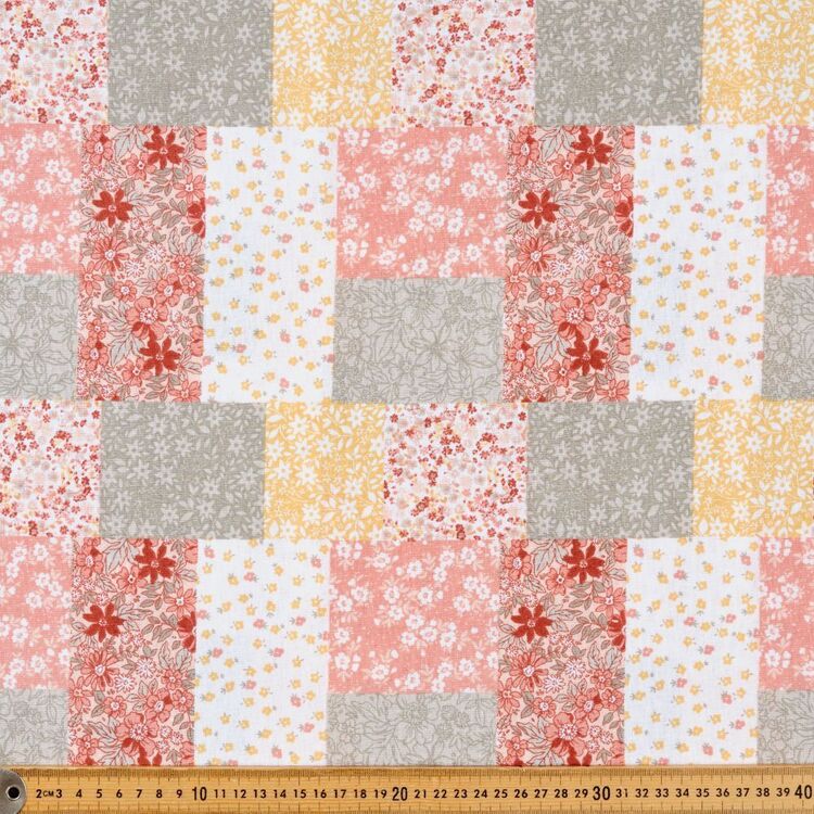 Patchwork Floral 120 cm Multipurpose Cotton Fabric