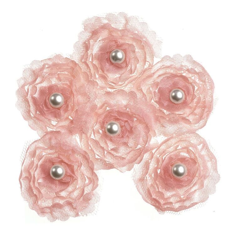 American Crafts Pink Flower Bouquet Sticker
