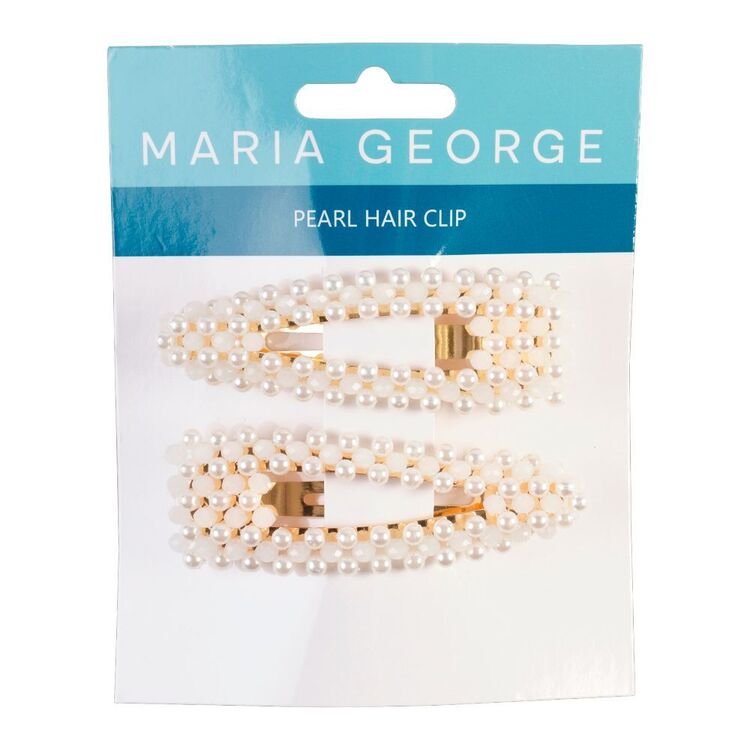 Maria George Pearl Hair Clip 2 Pack