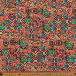 Jewel Printed 135 cm Rayon Fabric Multicoloured 135 cm