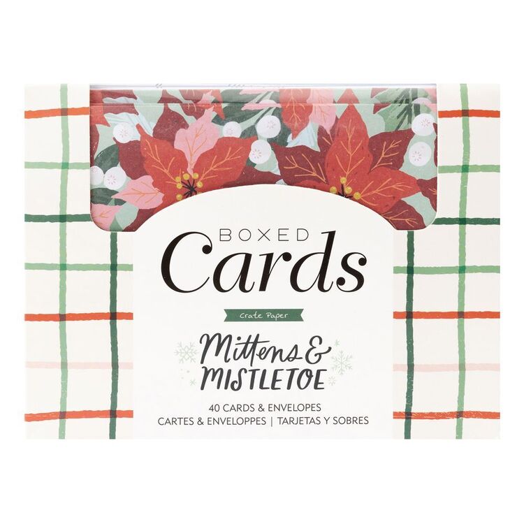 American Crafts Crate Paper Mittens & Mistletoe Boxed Cards