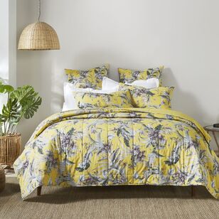 KOO Chio Quilted Coverlet Set Mustard & Multicoloured Queen / King