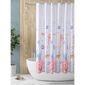 White Home Coral Shower Curtain Multicoloured