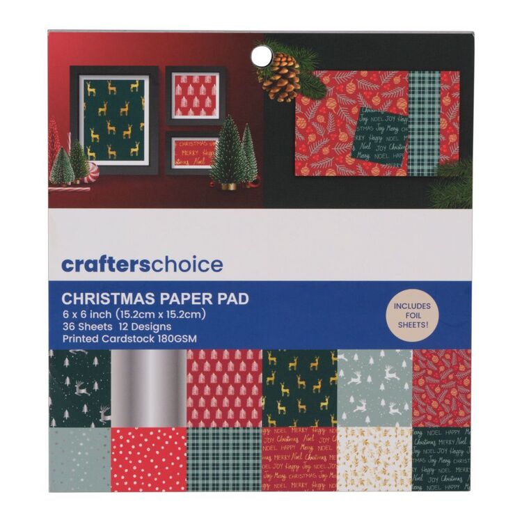 Crafter's Choice Christmas Foil Paper Pad