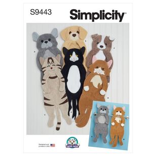 Simplicity Sewing Pattern S9443 Animal Towels One Size