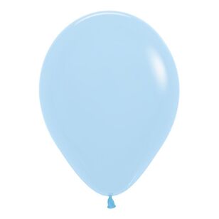 Sempertex Matte Pastel Latex Balloons Blue 30 cm
