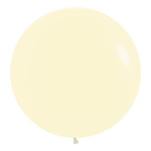 Sempertex 60cm Matte Pastel Latex Balloons Yellow 60 cm