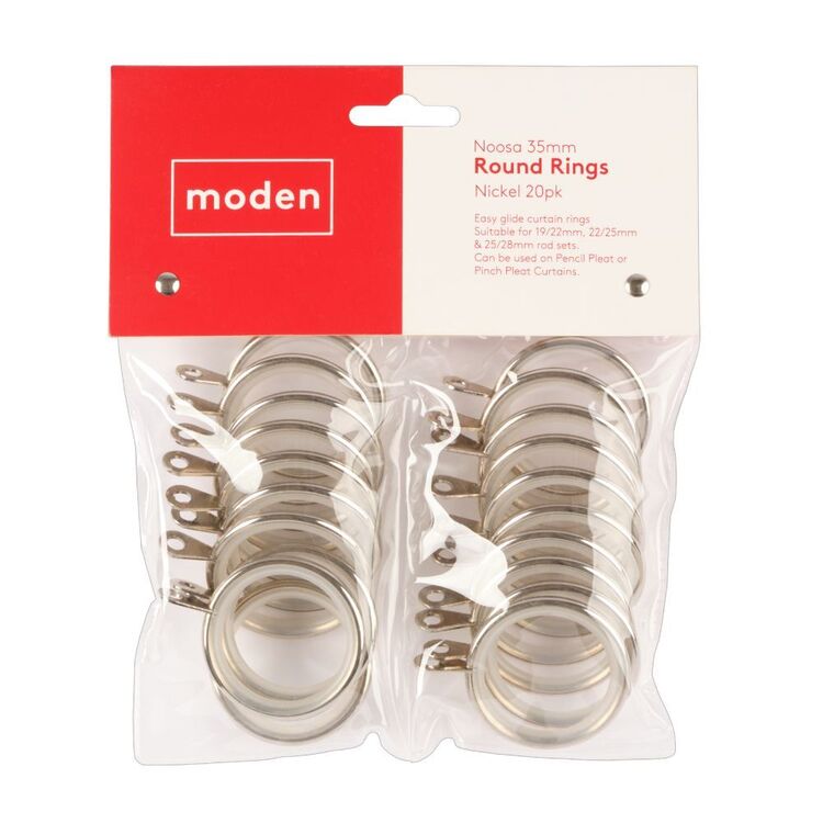Mode Home Noosa Curtain Rings 20 Pack