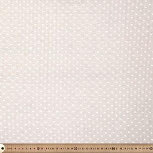 Spot Printed 145 cm Amalfi Shirring Chiffon Fabric White 145 cm