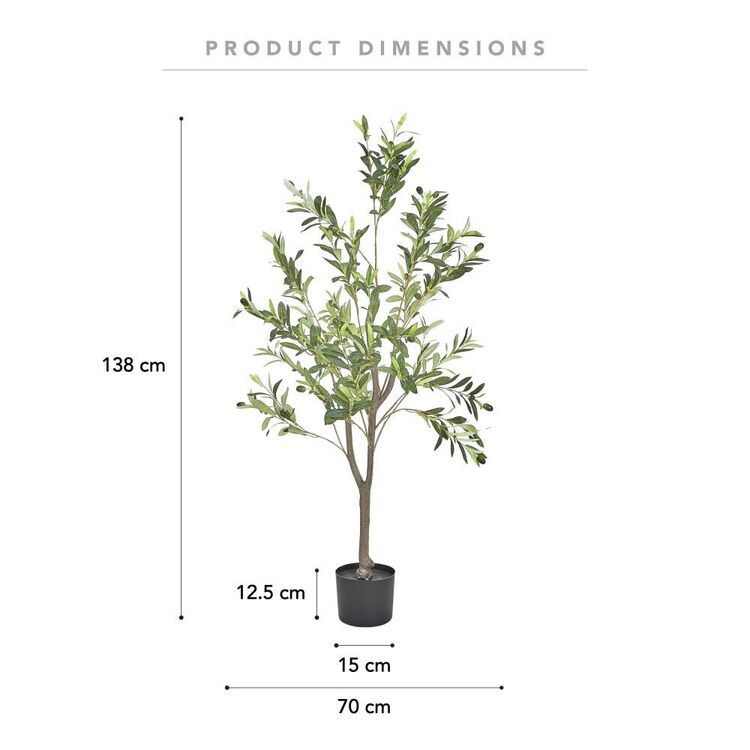 Botanica Artificial Olive Tree Green 138 cm