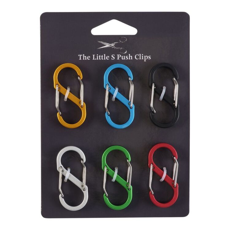 Push Back Clips The Little S Push Clips 6 Pack Multicoloured | Spotlight Australia