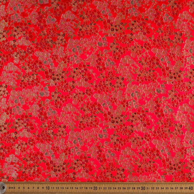 Blossom Floral 90 cm Oriental Brocade Fabric