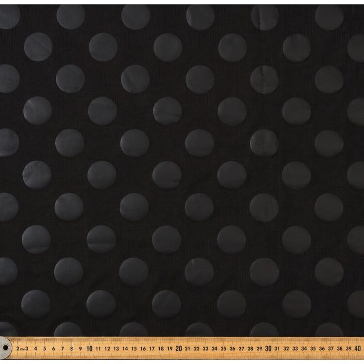Spot Printed 145 cm Electric Dance Knit Fabric Black Spot 145 cm