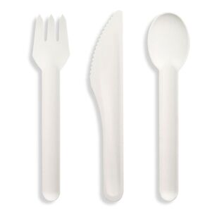 EcoSouLife Cutlery Fork 10 Pack Natural