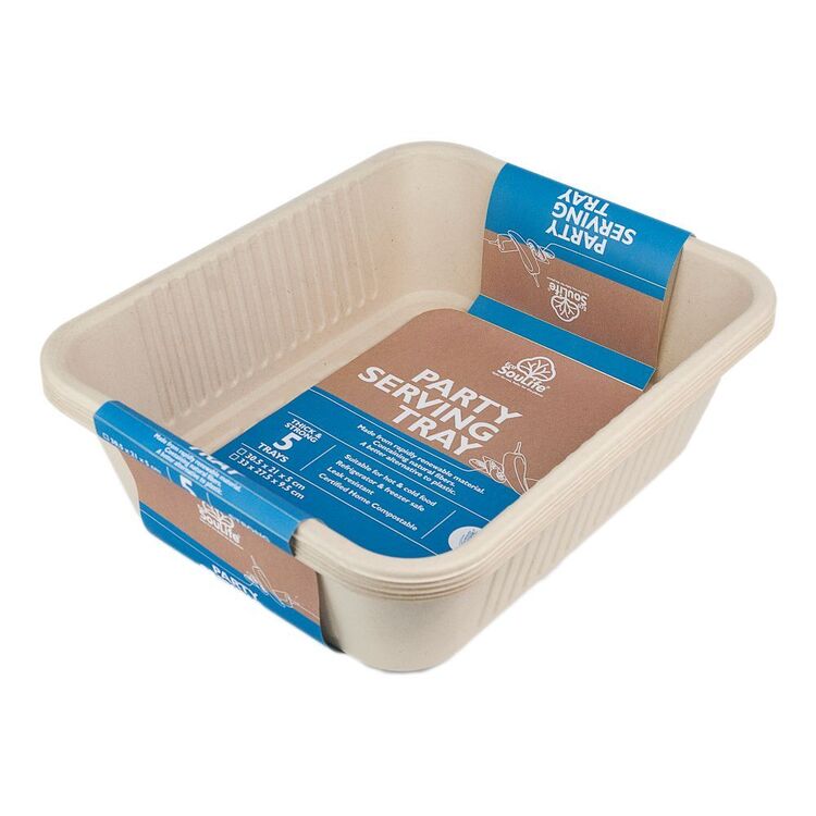 EcoSouLife Party Serving Tray 5 Pack