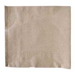 EcoSouLife Recycled Paper Cocktail Napkins 50 Piece Natural 23 x 23 cm