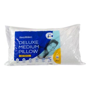 SleepMaker Deluxe Medium Standard Pillow White Standard