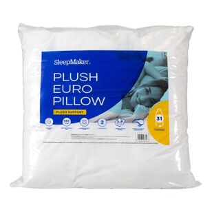 SleepMaker Plush European Pillow White European