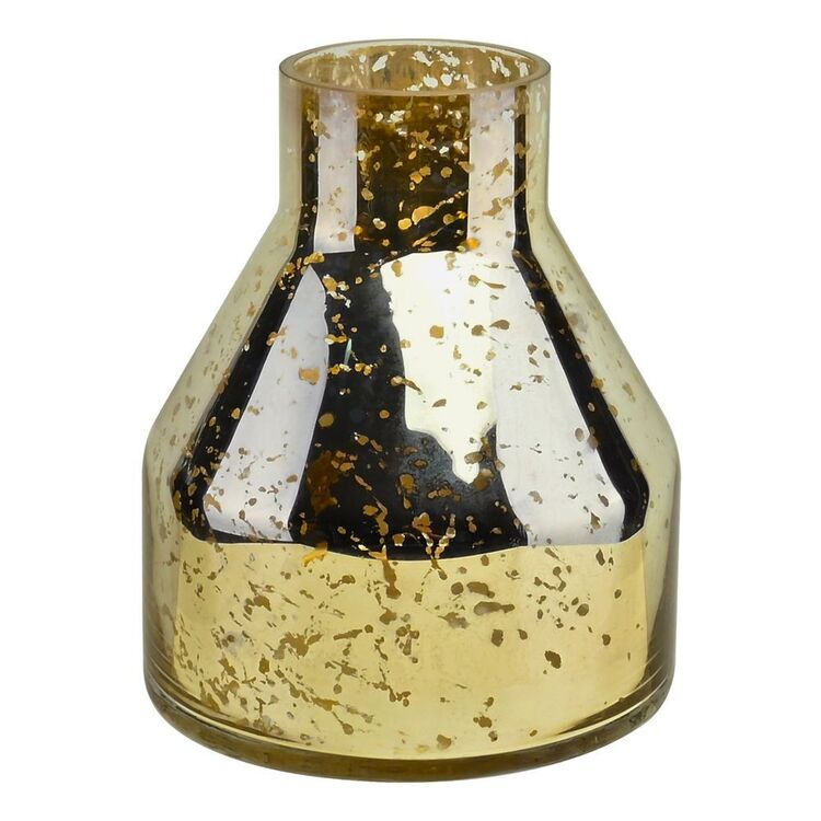 Jolly & Joy Gold Glass Vase