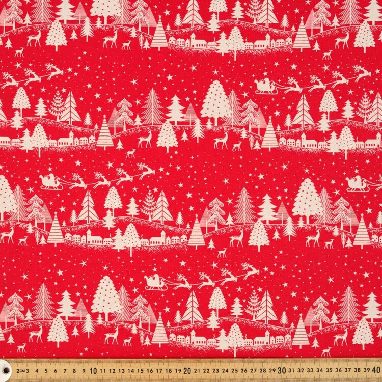 Scandi Christmas City Printed 112 cm Cotton Fabric