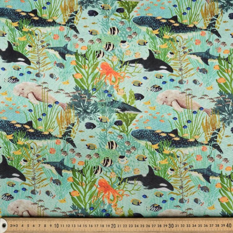 Katherine Quinn Sea Life Aquarium Printed 112 cm Cotton Fabric