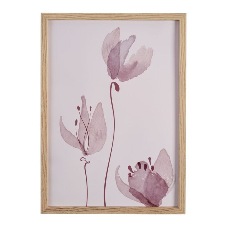 Cooper & Co Tulip III A3 Framed Print Purple