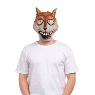 Spartys Cheeky Fox Latex Mask Brown