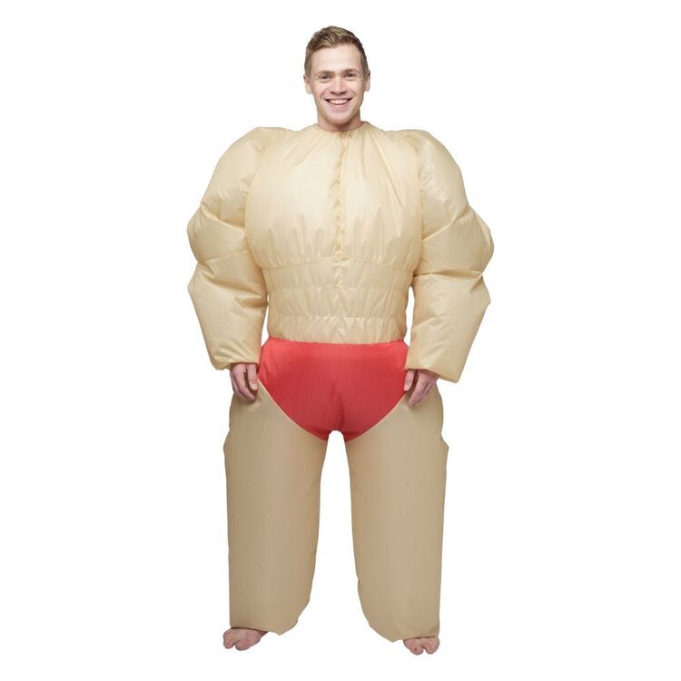 Spartys Inflatable Body Builder Adult Costume